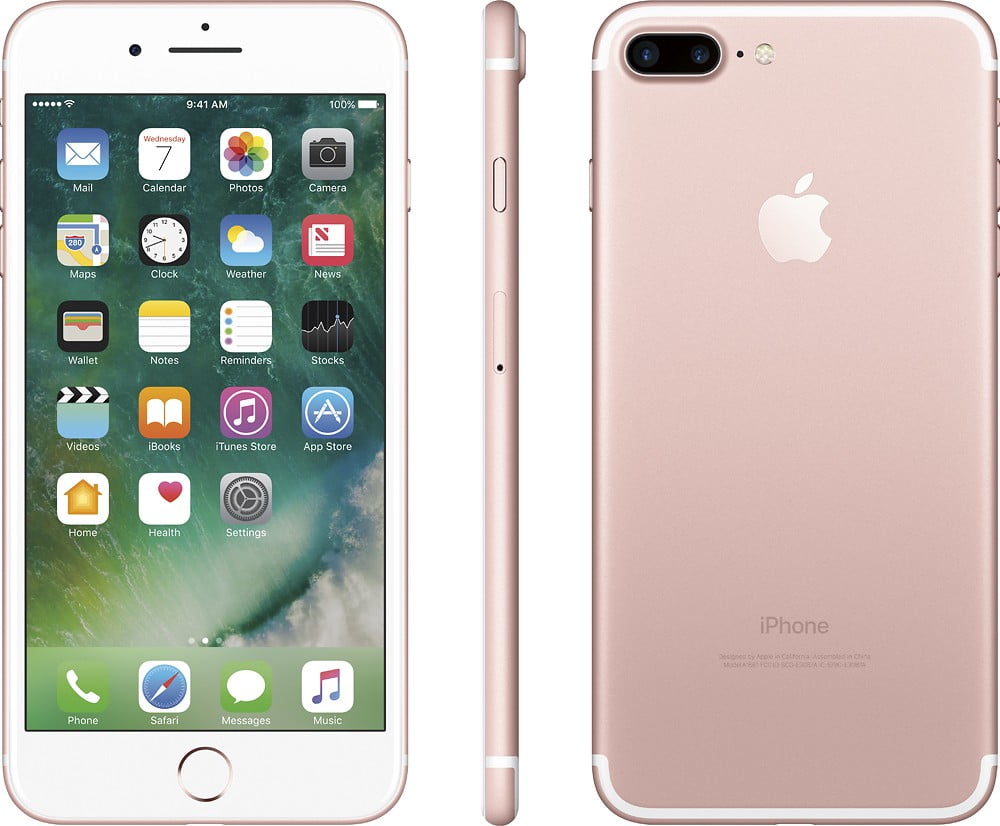 Apple Iphone 7 Plus 32gb Rose Gold B Grade Refurbished Gsm Unlocked Smartphone Walmart Com