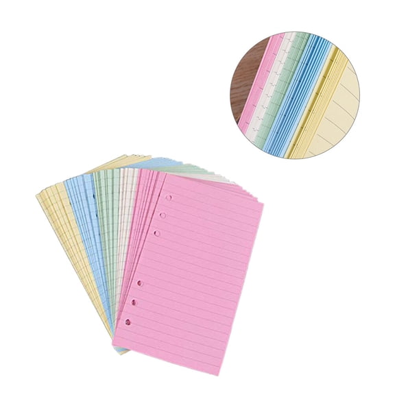 GOOHOCHY Assorted Color Loose Pages Notebook for Professionals, 100 Pages, 2 Books for Note Taking and Organization