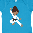 thumbnail image 4 of Inktastic African American Girl, Black Belt, Karate Pose Girls Baby Bodysuit, 4 of 5