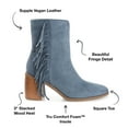 thumbnail image 3 of Journee Collection Womens Noriah Tru Comfort Foam Inside Zip Stacked Heel Booties, 3 of 6