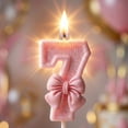 thumbnail image 4 of Decorative Birthday Number Candle Cartoon Style Cake Topper for Anniversary Events Party Supplies Number 7, 4 of 5