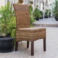 thumbnail image 2 of Home Square 2 Piece Arizona Woven Abaca Dining Chair Set in Brown, 2 of 4