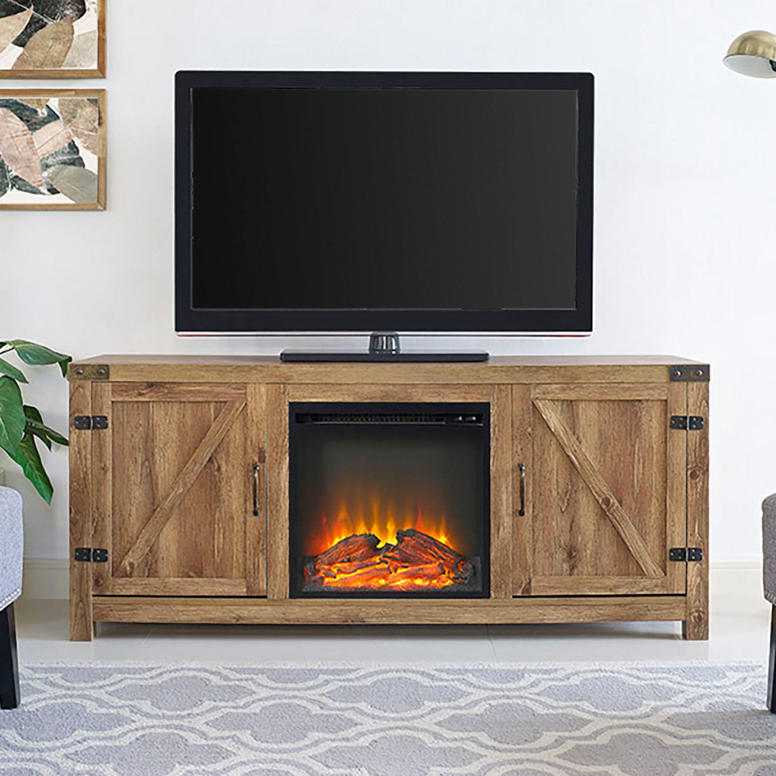 Farmers furniture sale fireplace tv stand