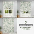 thumbnail image 3 of Tie Up Curtains for Windows Green Pastoral Flowers Valance Adjustable Balloon Curtain Farmhouse Floral Tie Up Shades for Kitchen Living Room Bedroom Privacy Curtain Drape 34x45 Inch, 3 of 9
