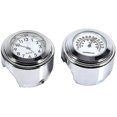 thumbnail image 1 of Reloj de manillar de motocicleta oso de fresa Reloj digital de montaje de manillar resistente al agua 7/8 y termómetro de temperatura blanco Electrónica, 1 of 4