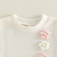 thumbnail image 4 of NIEWTR Toddler Baby Girl Summer Clothes Cute Short Sleeve T Shirt Tops Shorts Outfits Kids Tee Shirts Short Outfit Set(Beige,18-24 Months), 4 of 7