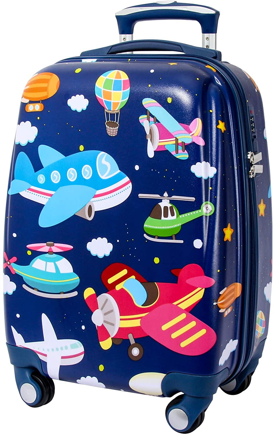 GURHODVO Kids Luggage Kids' Suitcase For Boys 18 inch Polycarbonate Carry  On Luggage Lovely Dinosaur Hard Shell 