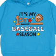 thumbnail image 3 of Inktastic It's My First Baseball Season Toddler Hoodie, 3 of 4