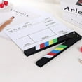 thumbnail image 1 of Director Film Clapboard Action Scene Clapper Board Wooden Movie Film Clap Slate, L, Colorful, 1 of 7