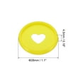 thumbnail image 2 of Unique Bargains Plastic Binding Discs, Yellow, 22 Count, 28mm, Heart Binder Rings, 2 of 6