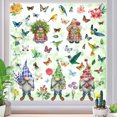 thumbnail image 4 of DPTALR Spring Window's Tight Glass Window 9Sheets Flower Window Been For Glass Window Butterflies Easter Window Flower Window Stickers, 4 of 6