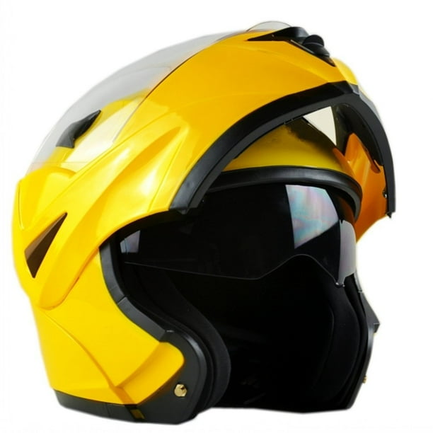 ILM Motorcycle Flip up Modular Full Face Helmet Dual Visor DOT Approved