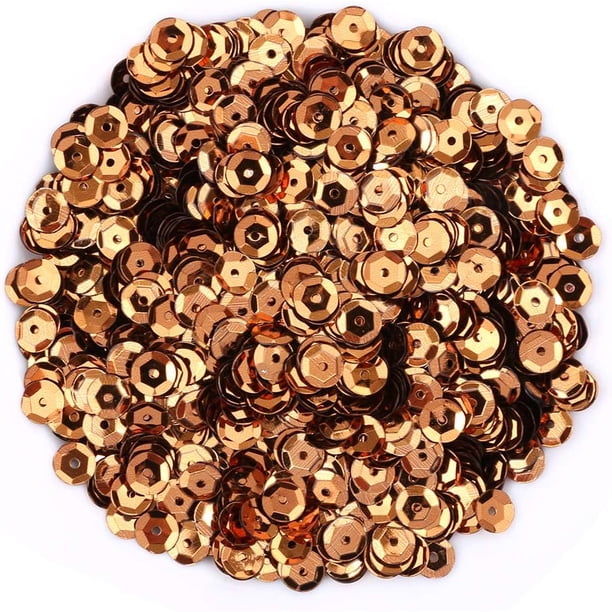 Naler 2800 Piezas 6MM Lentejuelas Sueltas Copa Lentejuelas Bordadas Lentejuelas Iridiscentes para Manualidades Costura Boda Navidad Pascua Decoraciones, Verde