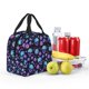 thumbnail image 5 of Easygdp purple Skull flower Bolsa Térmica Premium - Tela Oxford Impermeable, Gran Capacidad, Bolsillo Frontal, Unisex para Trabajo, Escuela, Actividades al Aire Libre y Picnics, 5 of 8