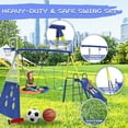 thumbnail image 7 of SENCHO GINSYTALIOR Swing Set With Climbing Ladder, Climbing Net, Trapeze bar, Hammock Swing, Belt Swing, Basketball hoop for Backyard, 7 of 7