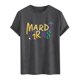 thumbnail image 5 of Casual Summer Tops Carnaval Impreso de Manga Corta Cuello Redondo, Poliéster Ligero para la Fiesta de Verano de Primavera, 5 of 9