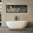 thumbnail image 5 of Large Framed Canvas Print Elegant Dark Botanical Art Canvas – Vintage Wild Grass and Foliage Painting Wall Art Decorative Ready to Hang Painting for Living room Bedroom - 60"x20" Black Frame, 5 of 9