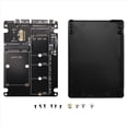 thumbnail image 1 of Adaptador Serie NGFF A MSATA A SATA3.0 Caja Adaptadora 2 en 1 de Doble Propósito Placas Secundarias Internas y Externas, 1 of 5