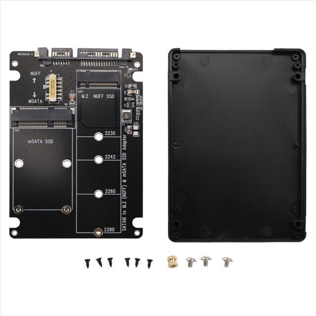 Adaptador Serie NGFF A MSATA A SATA3.0 Caja Adaptadora 2 en 1 de Doble Propósito Placas Secundarias Internas y Externas