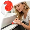 thumbnail image 2 of Nnndbs 9-in-1 Caulk Finishing Tool for Silicone Sealant, Professional Caulking Tool Set for Bathroom Kitchen Window, Multi-Purpose Sealant Smoother and Scraper (Watermelon Red), 2 of 6