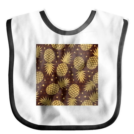 

Soft Cotton Toddler Bibs Vintage Pineapple Superbib Baby And Toddler For 6-24Months Essential Must Have For Eating Feeding
