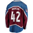 thumbnail image 2 of Men's Fanatics Josh Manson Burgundy Colorado Avalanche Home Breakaway Player Jersey, 2 of 2