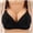 Black, variant on 2 Pack Womens Bras Thin No Steel Rings Push Up Underwear
