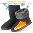 thumbnail image 4 of Women Mid Calf Snow Boots, Warm Faux Fur Lined Winter Boots with Anti-Slip TPC Sole for Outdoor and Casual Wear, 4 of 5