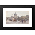 thumbnail image 2 of Erwin Pendl 18x12 Black Modern Framed Museum Art Print Titled - Karlsplatz in Vienna, 2 of 5