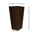 thumbnail image 2 of Tusco Products CTU26ES Cosmopolitan Tall Square Garden Planter, 26-Inch, Espress, 2 of 3