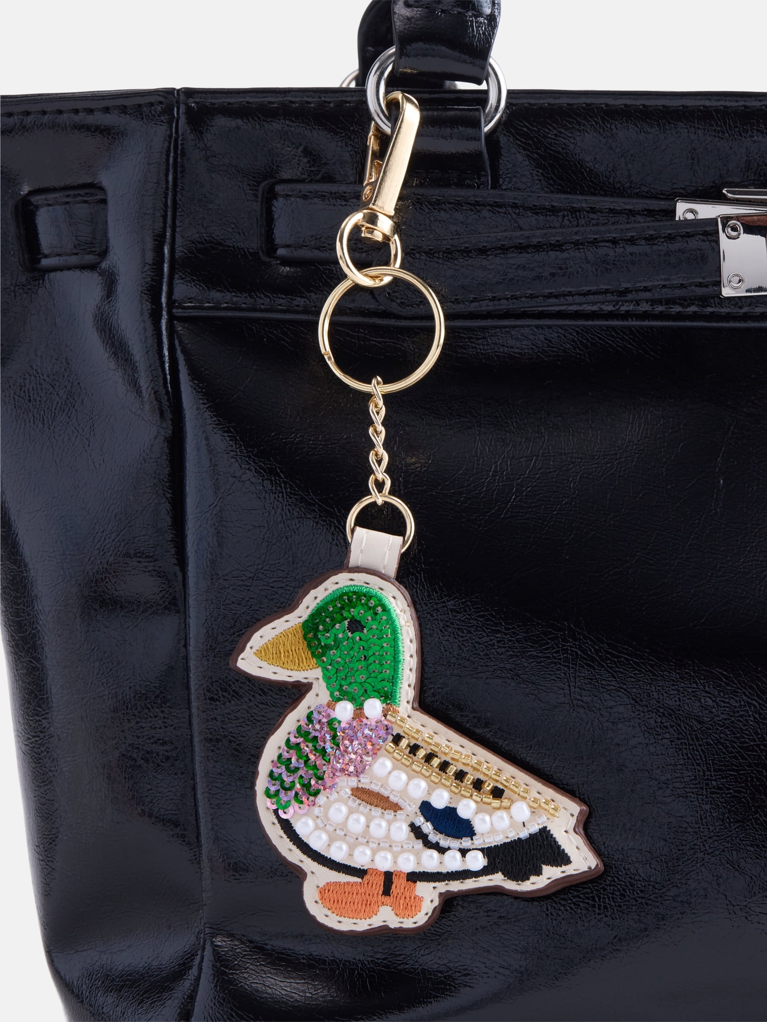 Free Assembly Women's Beaded Duck Bag Charm