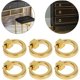 thumbnail image 4 of Tirador para muebles, 6 piezas, tiradores dorados, tiradores para muebles, tiradores para cajones, cocina, C, 4 of 5