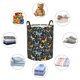 thumbnail image 4 of Fotbe Flowers Butterfly Cesto de Ropa con Asas, Cesto Impermeable de Gran Capacidad, Bolsa de Lavado para Dormitorio, Cesto de Ropa con Ruedas y Asas-Medium, 4 of 6