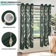 thumbnail image 3 of Yayeee Window Curtains Set of 2 for Living Room Light Filtering 63"x52", Green Plants, 3 of 7