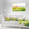 thumbnail image 1 of Design Art - Cosmos Abstrait Vert Violet de Fleurs, 1 of 4
