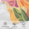 thumbnail image 5 of Yayeee 100% Cotton Hand Towels for Bathroom 16" x 28" Soft Absorbent Kitchen Towel, Pink Abstract Floral, 5 of 7