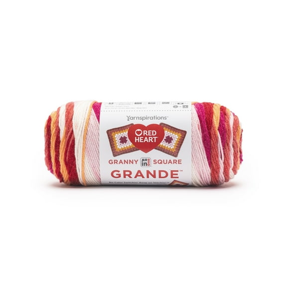 Red Heart® All In One Granny Square Grande™ #4 Worsted (Medium) Acrylic Yarn, Fantabulous 8.8oz/250g 440 Yards