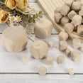 thumbnail image 4 of 50 Pack Blank Wooden Dice, 18mm/0.71inch Unfinished Wooden Cube Rounded Corners Square Block for DIY Craft Projects, 4 of 6