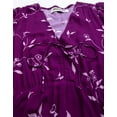 thumbnail image 2 of Moomaya Womens Printed Summer Dress, V-Neck Ruffled Viscose Midi Dress, Sundress, 2 of 8