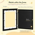 thumbnail image 6 of Artrylin Kids Art Frames 13 x 9.45 inch Black Kids Artwork Flip Frame Changeable for Picture Display, Children School Drawing Projects Storage, Horizontally Vertically Wall Hanging, Front Opening, 6 of 6
