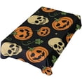thumbnail image 5 of Coolnut Halloween Skull Tablecloth, Waterproof Washable Polyester Square Table Cover, Durable Tablecloth for Kitchen Dining Table Party Decor, 60"X 90", 5 of 7