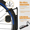 thumbnail image 6 of KANCOKIT 4PCS Bike Rack Wall Mount, Vertical Bicycle Hanger Hook, Heavy Duty Bike Storage Holder for Indoor Garage Holds up to 67 lb, Black, 6 of 9