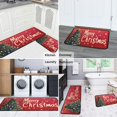 thumbnail image 6 of Kitchen Rug Set of 2 Absobent Christmas Kitchen Mats for Floor,Merry Christmas Farmhouse Triangle Tree Kitchen Rugs and Mats for Bathroom,Room Bedroom (47x17+30x17 Inches), 6 of 7