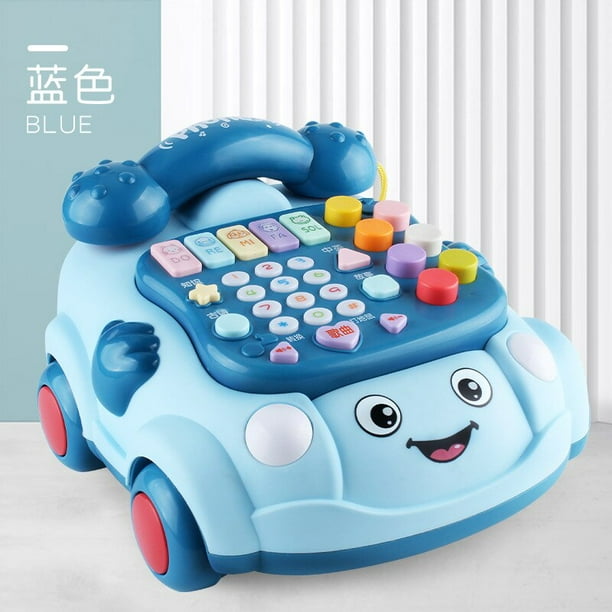 Juguetes de teléfono móvil Montessori para niños, juguetes de piano musical para niña, juguetes de teléfono móvil para niños de 2 a 4 años, de 0 a 12 mesesET0536-Azul zhangmengya unisex
