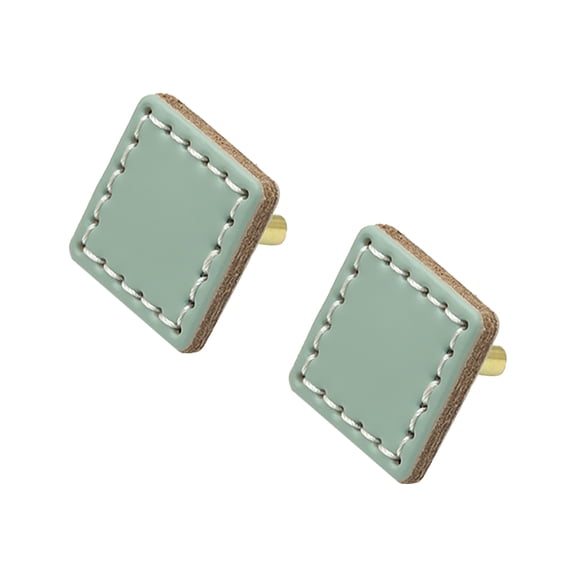 KYAIGUO Cabinet Handles Square Drawer Handles, Easy to Install 1.33x1.18inch TV Cabinet Handle Pulls 2PCS(Blue)