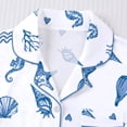 thumbnail image 4 of Tnhcen Women's Button Front Flip Collar Short Sleeve Shorty Pajama Set Easter Print Nylon Spandex Milk Silk Sleepwear, 4 of 9