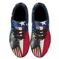 thumbnail image 2 of Texas Bluebonnet Flowers American flag Shoes Sneakers Black Size 10.5, 2 of 7