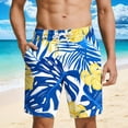 thumbnail image 4 of Yaoyar Mens Swim Trunks with Compression Summer Liner 2 in 1 Board Shorts Quick Dry Swimming Trunks with Pockets, 4 of 7