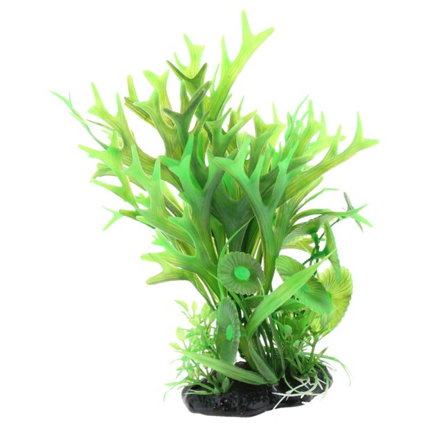 Plantas artificiales terrario plantas de Plástico falso seguro para acuarios QL06 Gloria Planta de terrarios de reptil