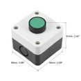 thumbnail image 2 of Unique Bargains Push Button Switch Station Box Momentary NO Green, 600V 10A 1pcs, 2 of 3